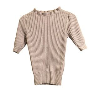 LOFT Short Sleeve Sweater Small Pastel Purple/ Lilac